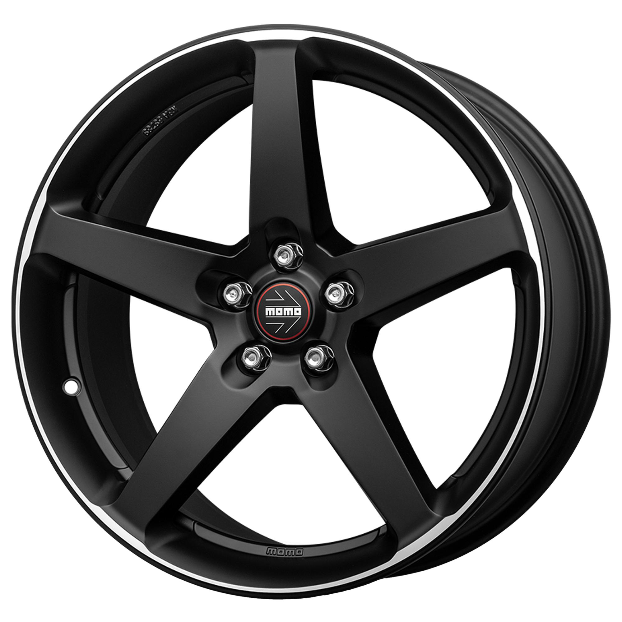 Jantă Aliaj MOMO FIVE MATT BLACK POLISHED 8.5X19 5X108 ET43